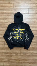 Ed Hardy Snake Skull Black Full Zip
