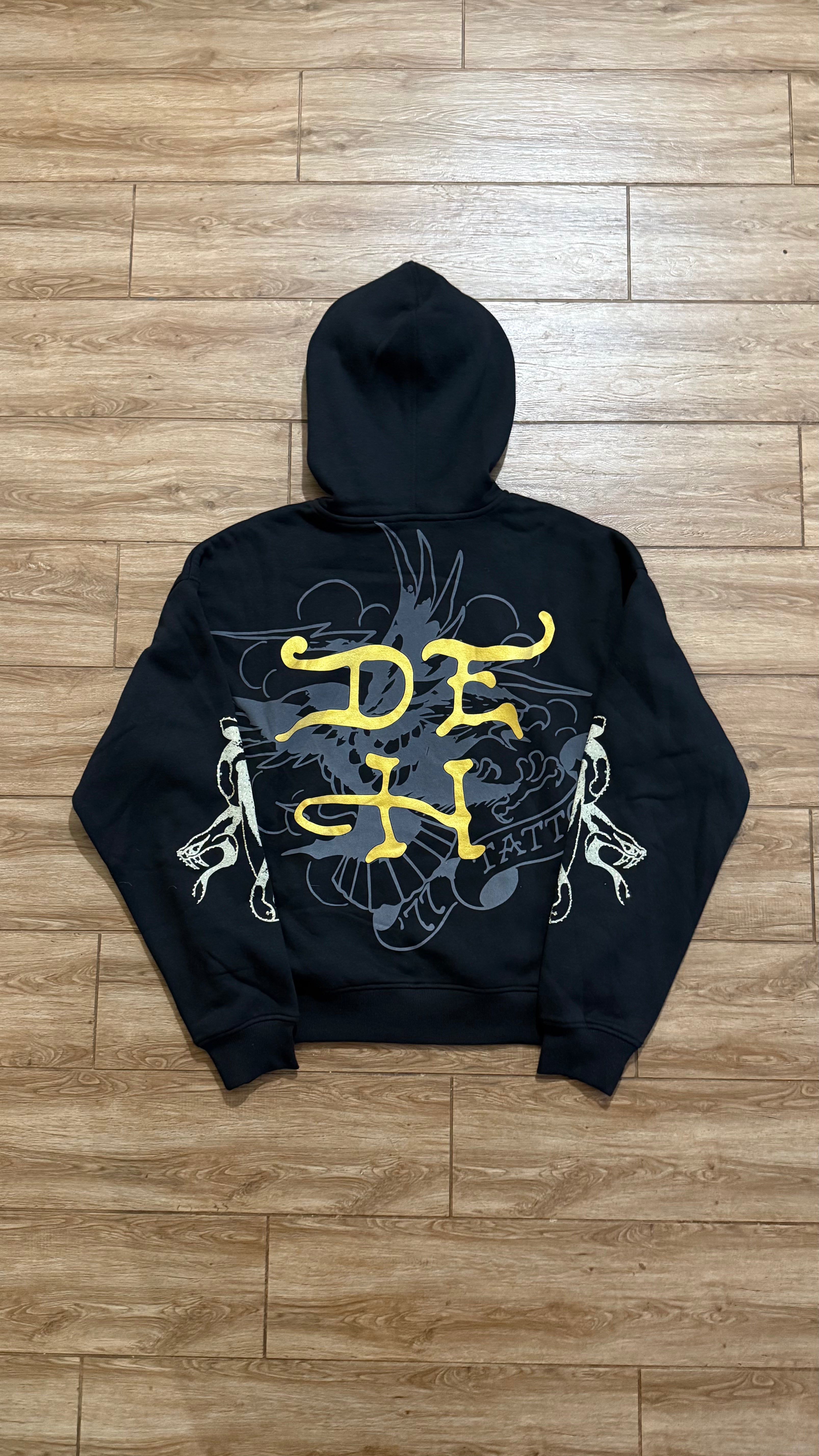 Ed Hardy Snake Skull Black Full Zip