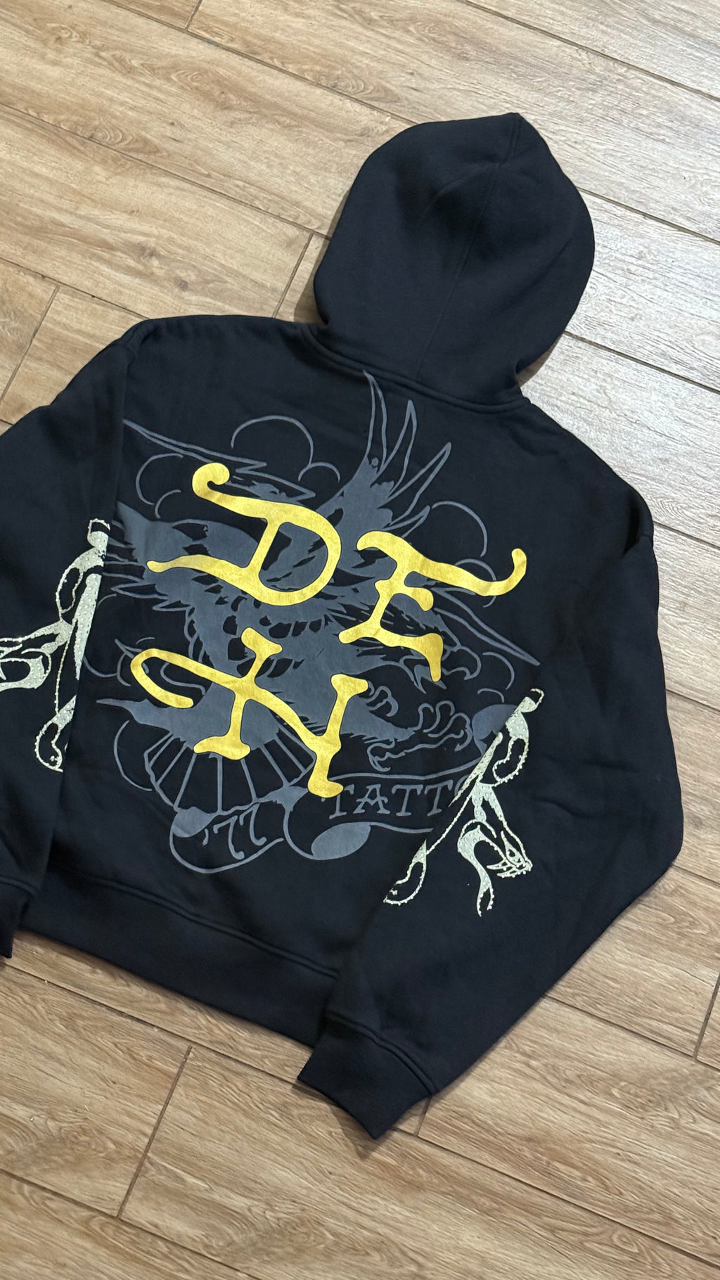 Ed Hardy Snake Skull Black Full Zip
