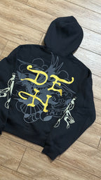 Ed Hardy Snake Skull Black Full Zip