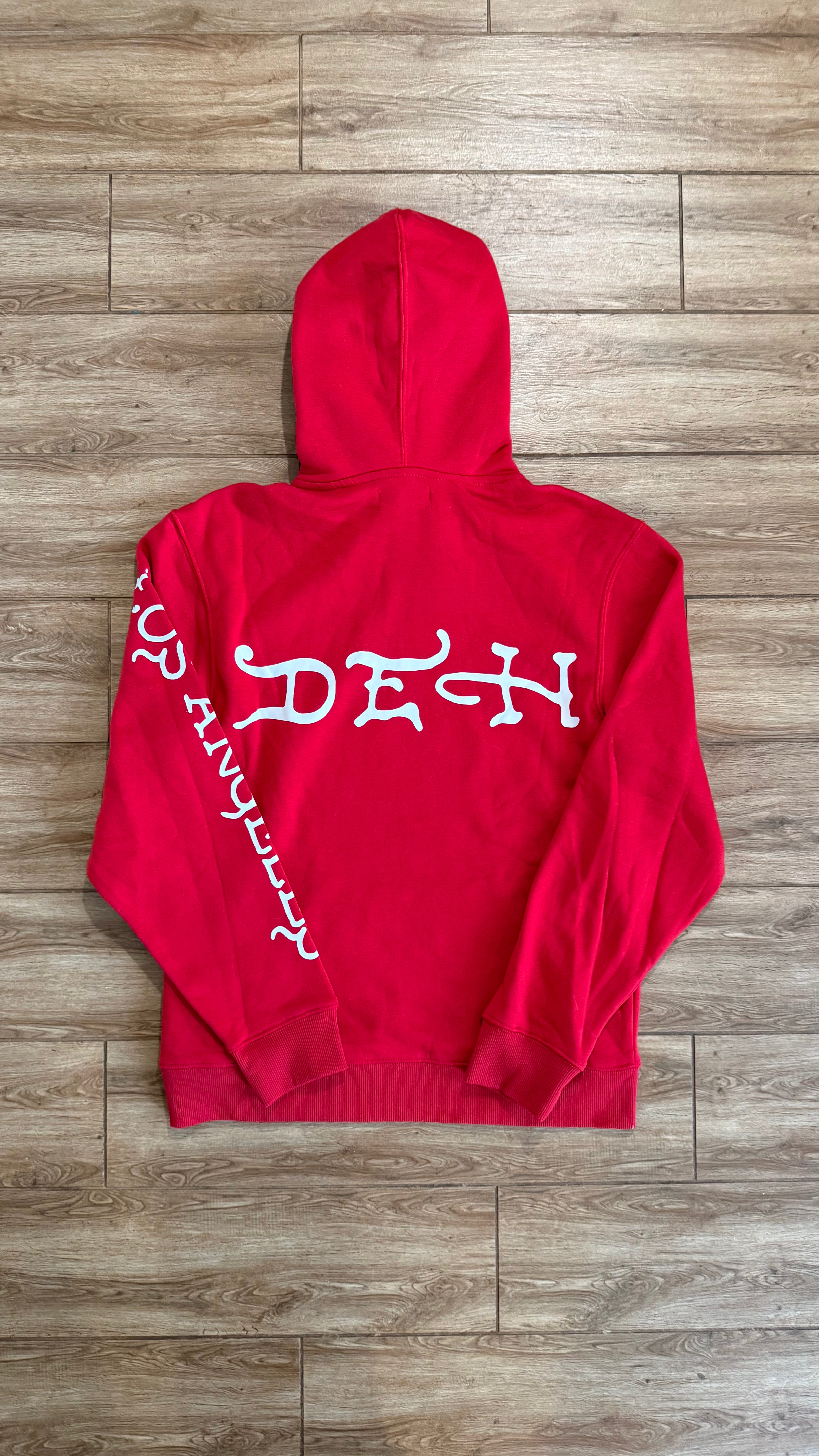 Ed Hardy Tiger Tattoo Design Graphic Red Hoodie