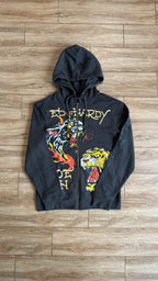 Ed Hardy Tigers Graphic Hoodie Full Zip