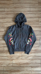 Ed Hardy Sunfade Grey Hoodie Full Zip