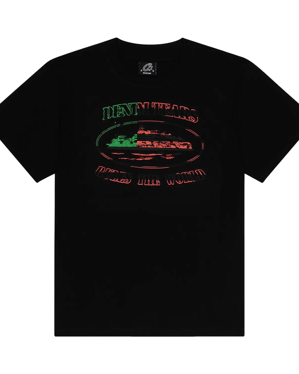 Corteiz x Denim Tears Cortears OG Alcatraz Tee Black