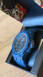Ed Hardy Blue Camo Chronograph Silicone Watch