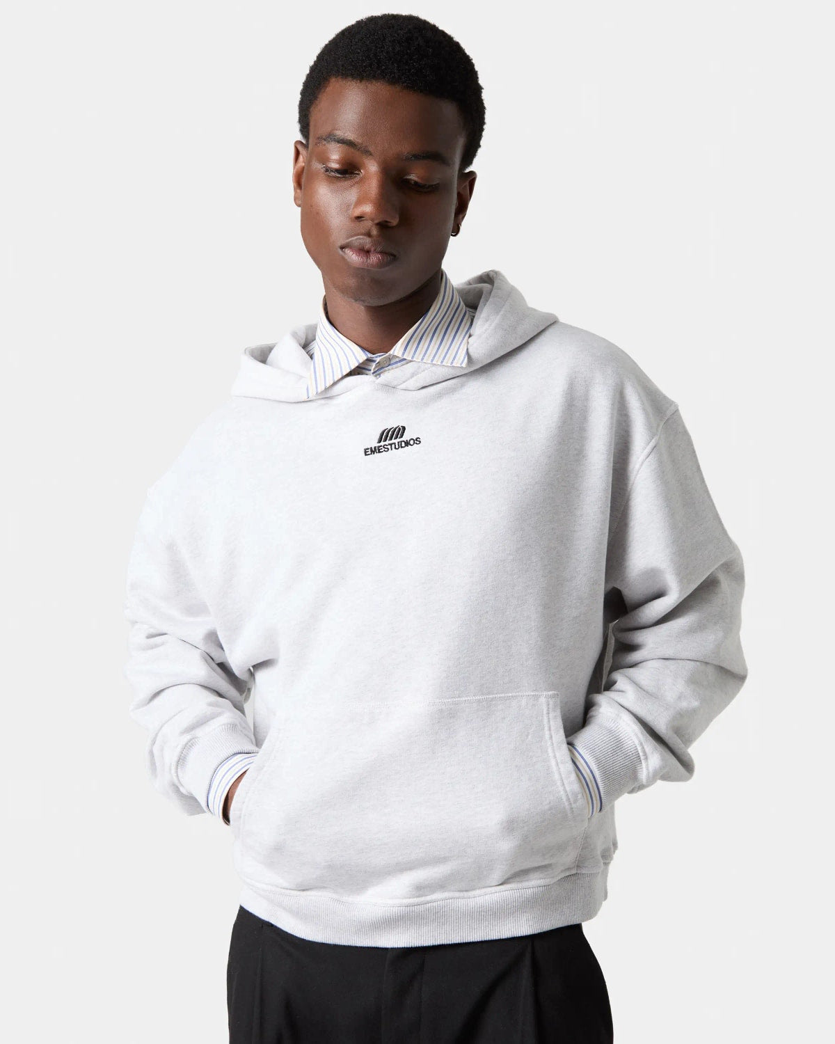 Eme Studios Basic Heather Grey Oversized Hoodie