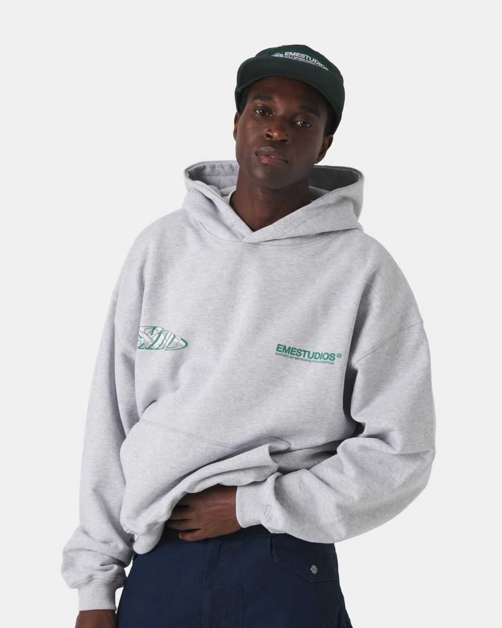 Eme Studios Claurev Grey Oversized Hoodie