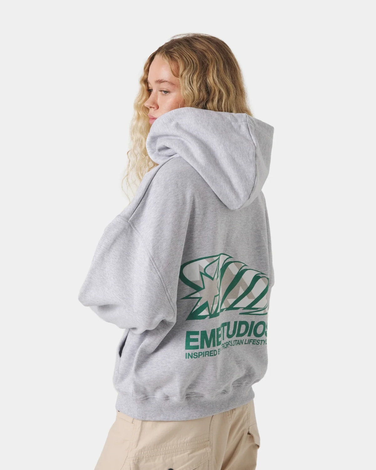 Eme Studios Claurev Grey Oversized Hoodie