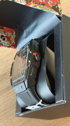 Ed Hardy Black Tonneau Rose Gold Chronograph Watch