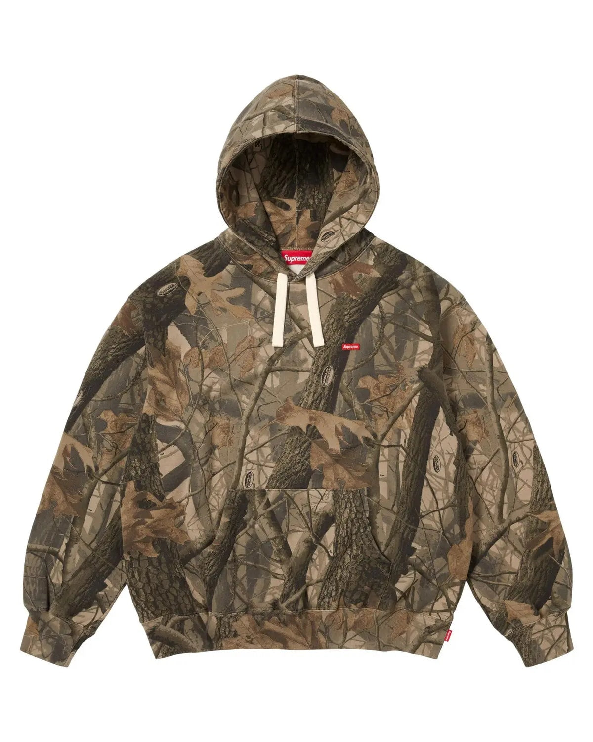 Supreme Small Box Drawcord Hooded Sweatshirt Real Tree (SS26)